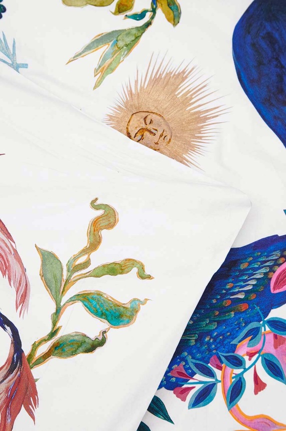 Komplet pościeli bawełnianej 150 x 200 cm z kolekcji Medicine x Veronika Blyzniuchenko kolor multicolor RW23.PCUB50 multicolor RW23