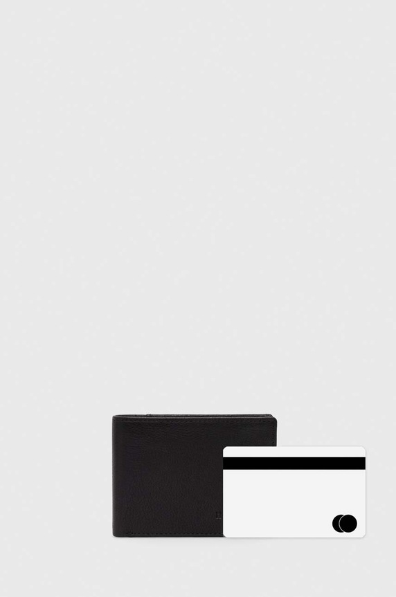 Kožená peněženka černá barva RW23.PFM601 černá