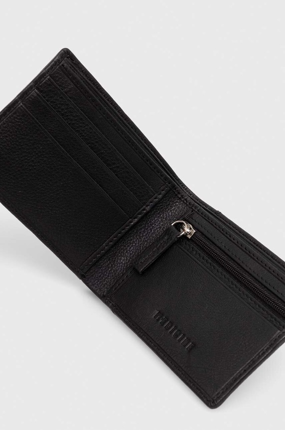Kožená peněženka černá barva RW23.PFM601