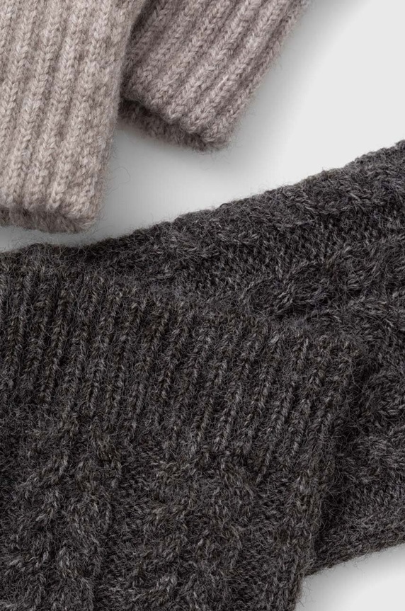 Akcesoria Rękawiczki damskie z dzianiny kolor szary RW23.RED801 szary