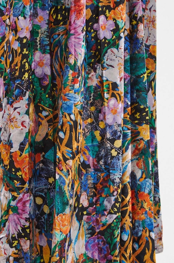Spódnica damska midi z kolekcji Medicine x Veronika Blyzniuchenko kolor multicolor RW23.SDDB50 multicolor