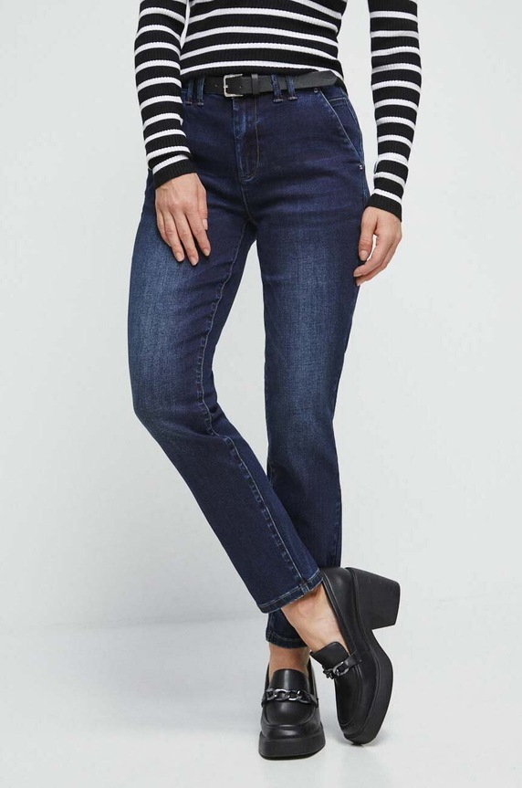 Jeansy damskie chino kolor granatowy granatowy RW23.SJD600