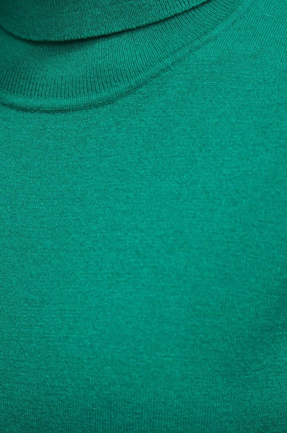 Sweter damski gładki kolor zielony RW23.SWD061 turkusowy