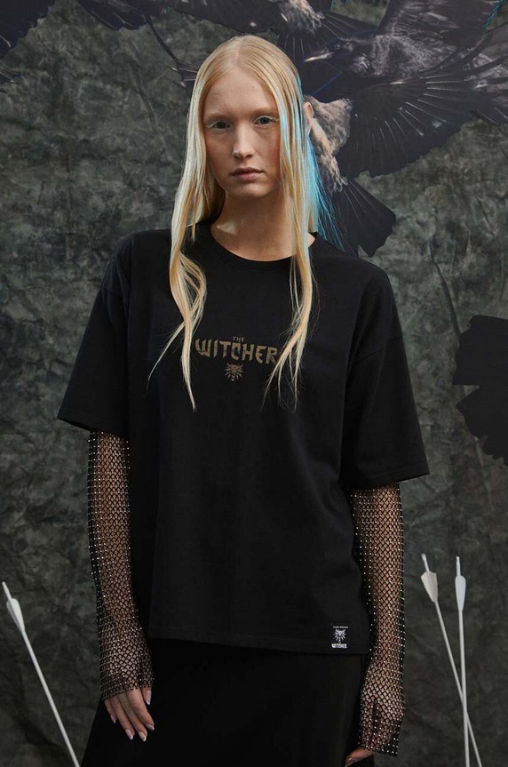 T-shirt damski z kolekcji The Witcher x Medicine kolor czarny RW23.TSD958 czarny RW23