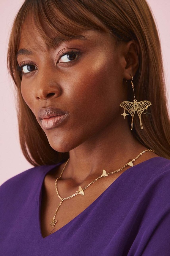 Medicine kolczyki złoty RW24-AKD103