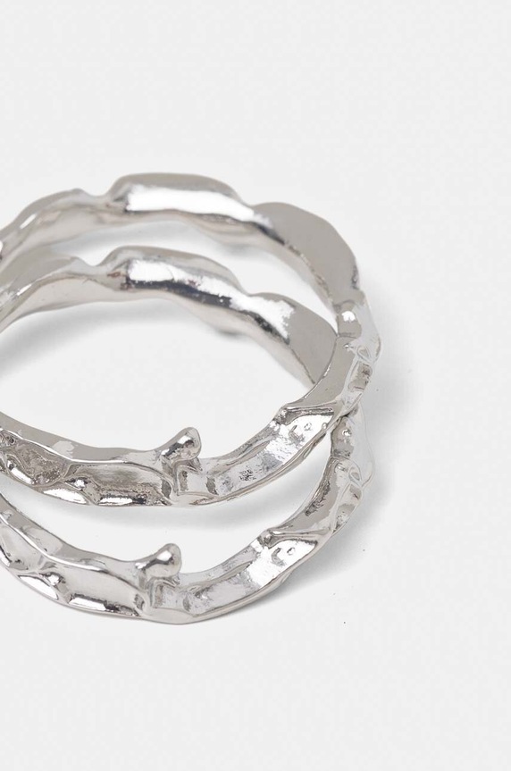 Doplnky Náušnice dámske nepravidelného tvaru strieborná farba RW24-AKD405 strieborná