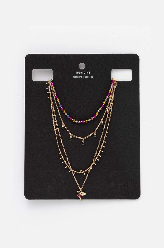 Naszyjniki damskie z ozdobnymi elementami kolor złoty RW24-AKD504 złoty RW24