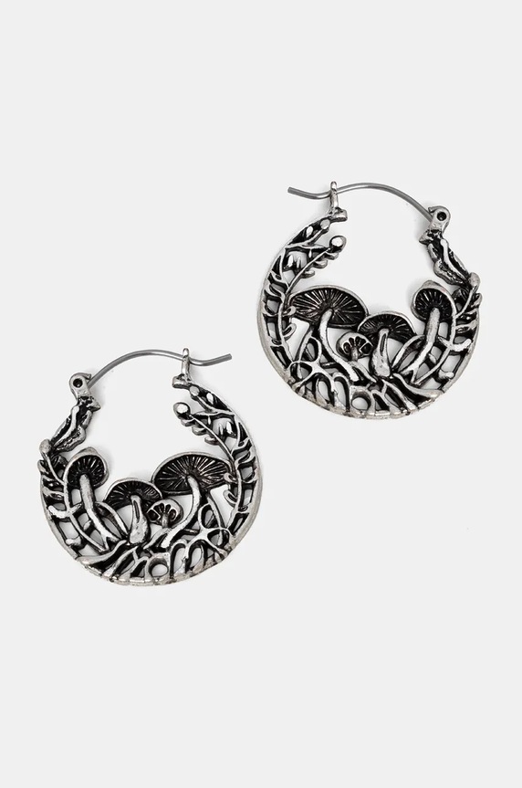 Náušnice dámske s ozdobnými prvkami strieborná farba strieborná RW24-AKD713