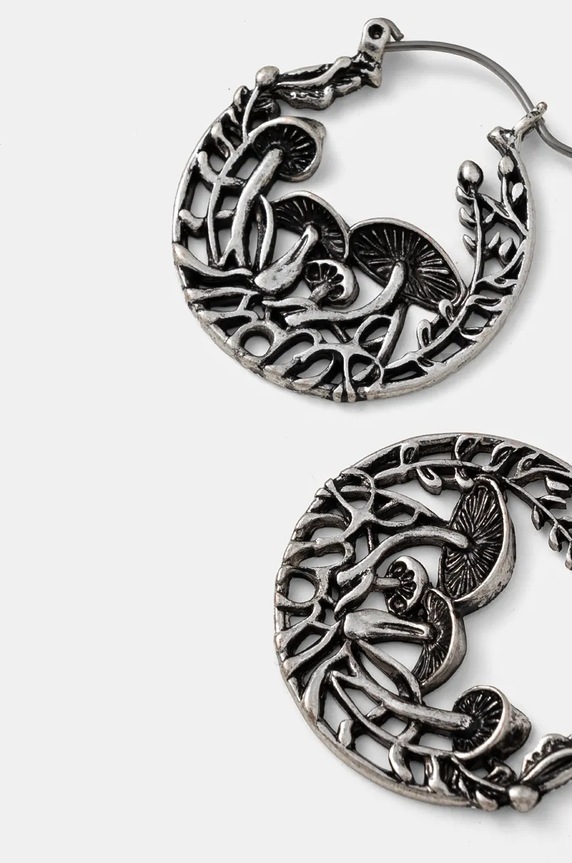 Náušnice dámske s ozdobnými prvkami strieborná farba RW24-AKD713 strieborná RW24