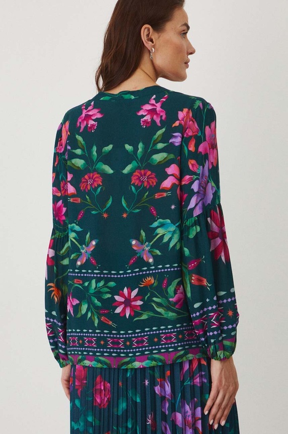 Odzież Bluzka damska regular wzorzysta kolor multicolor RW24-BDD100 multicolor