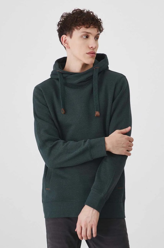 Bluza męska z kapturem wzorzysta kolor zielony RW24-BLM070 zielony RW24