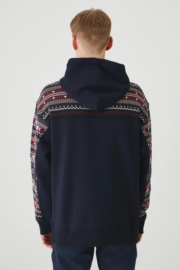 Odzież Bluza męska z kapturem kolor granatowy RW24-BLM906 granatowy