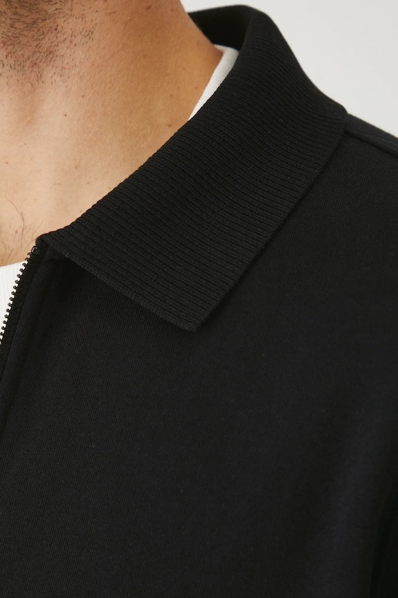 Bluza męska gładka kolor czarny RW24-BLMB10 czarny