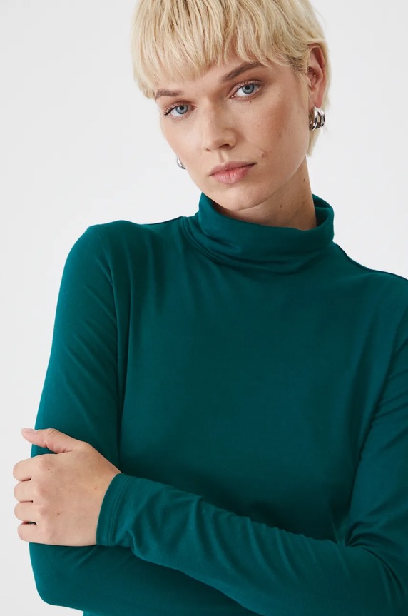 Majica dugih rukava Medicine tirkizna RW24-BUD071