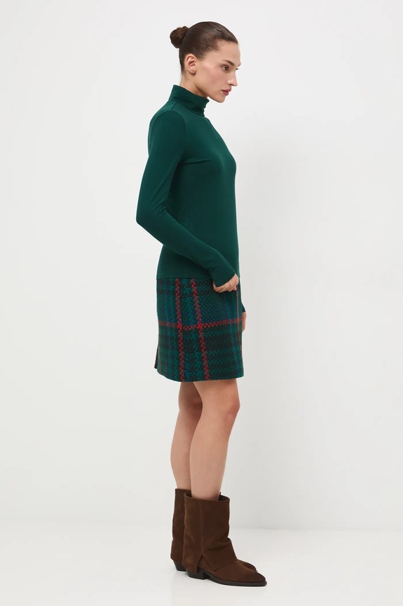 Longsleeve damski gładki RW24-BUD071 zielony RW24