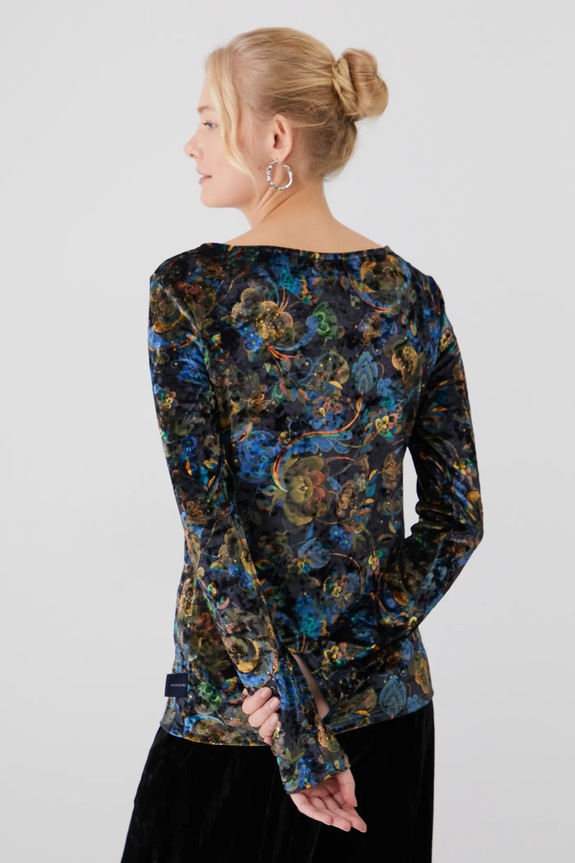 Longsleeve damski z kolekcji Karolina Matyjaszkowicz x Medicine kolor czarny czarny RW24-BUDB51