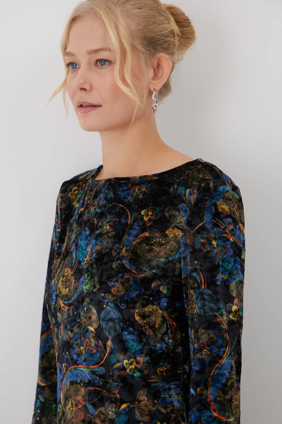 Longsleeve damski z kolekcji Karolina Matyjaszkowicz x Medicine kolor czarny RW24-BUDB51 czarny