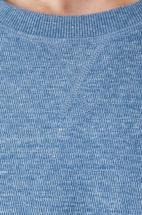 Longsleeve męski z fakturą kolor niebieski RW24-BUM051 niebieski