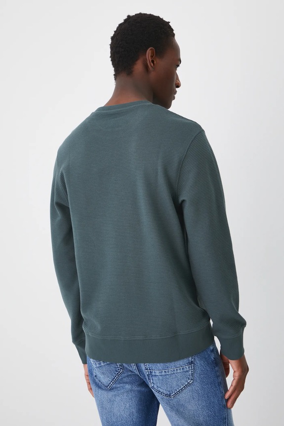 Odzież Longsleeve męski prążkowany RW24-BUM061 zielony