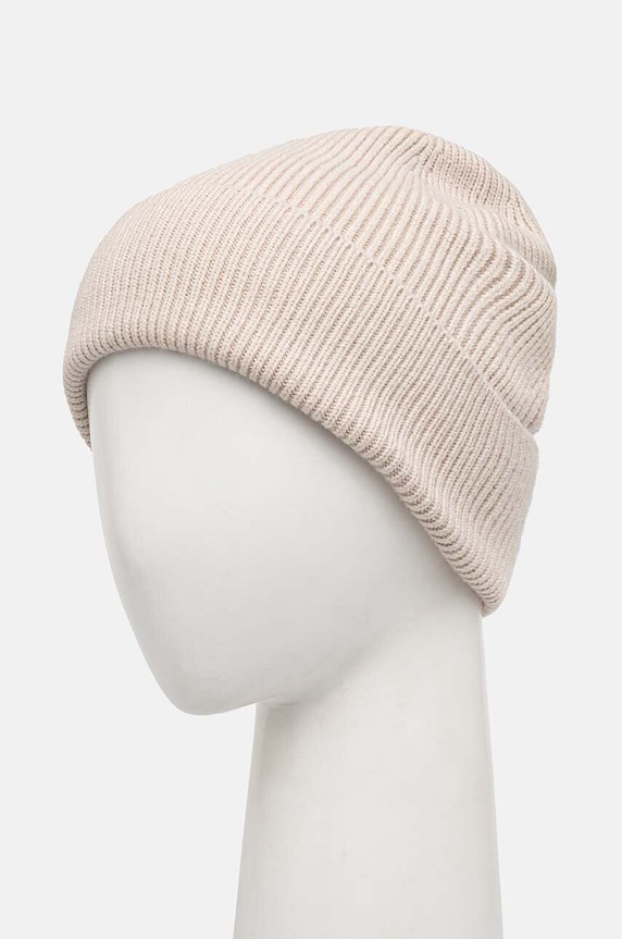 Čiapka dámska Rebrovaná čiapka s viskózou béžová farba RW24-CAD041 béžová RW24