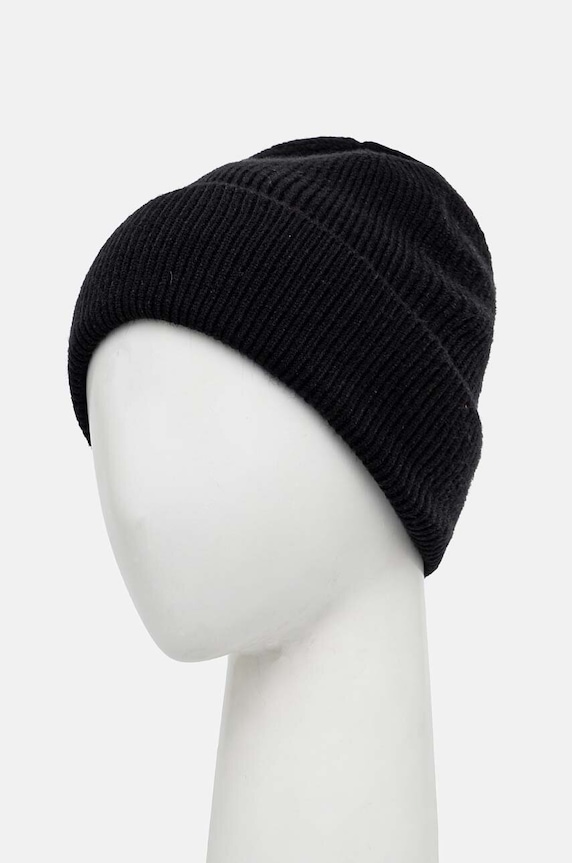 Doplnky Čiapka dámska Rebrovaná čiapka s viskózou čierna farba RW24-CAD041 čierna