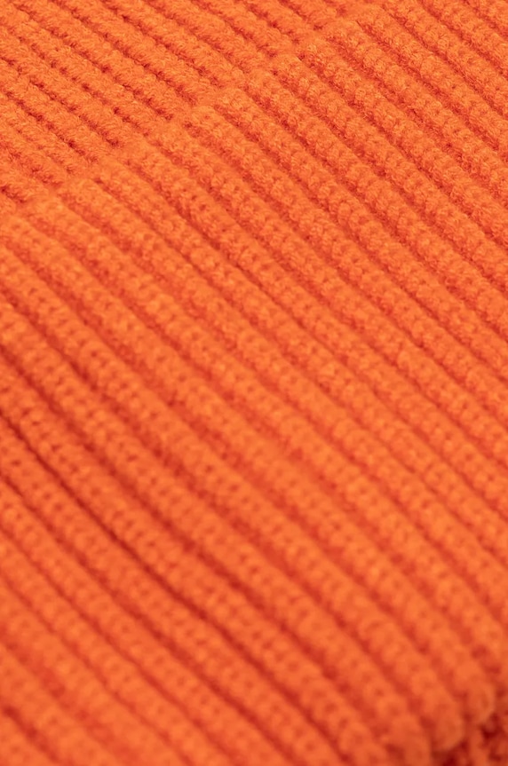 Čiapka dámska rebrovaná čiapka oranžová farba RW24-CAD051 oranžová RW24
