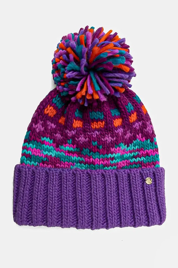 Čiapka dámska Vzorovaná čiapka hrubá viacfarebná RW24-CAD801