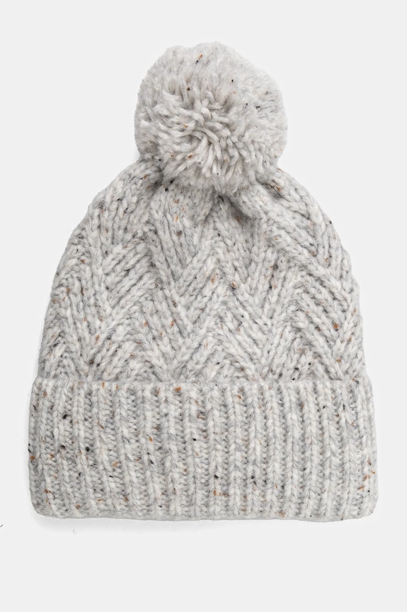 Čiapka dámska šedá farba stredne hrubá sivá RW24-CAD807