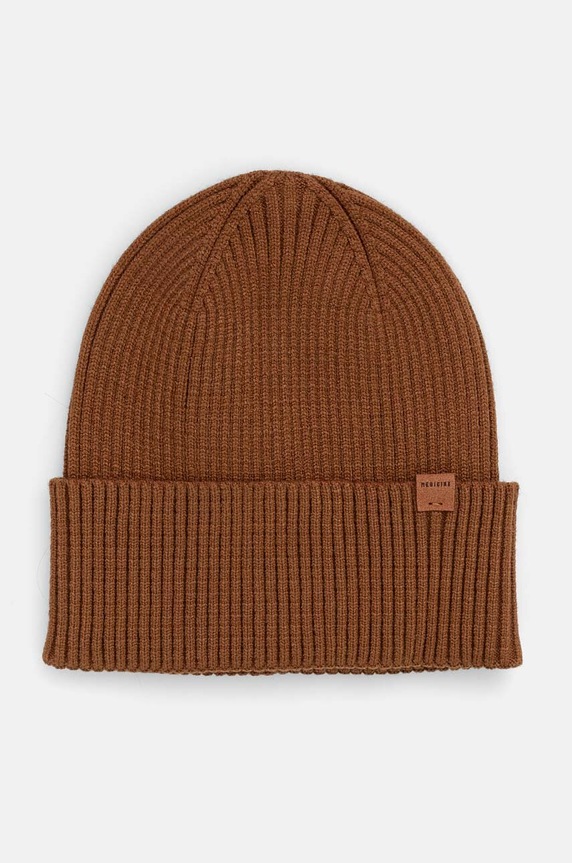 Czapka męska beanie prążkowana kolor brązowy RW24-CAM050 brązowy RW24