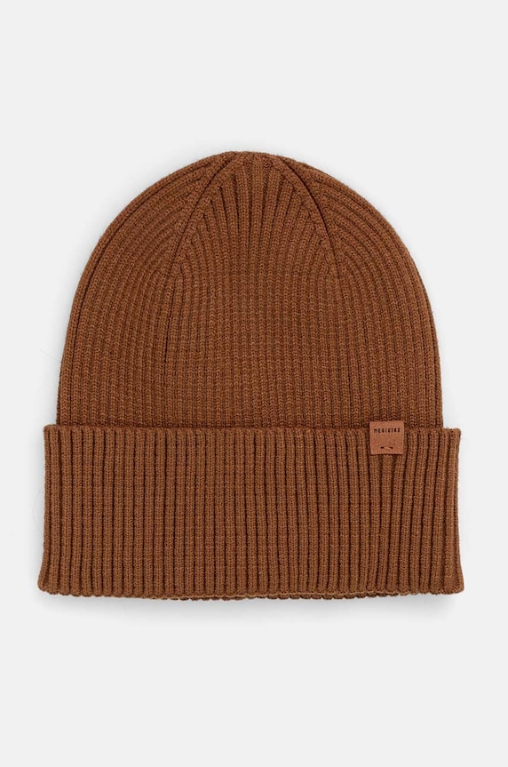 Czapka męska beanie prążkowana kolor brązowy RW24-CAM050 brązowy RW24