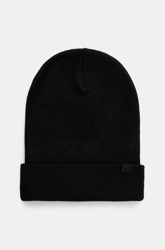 Čepice pánská beanie, s viskózou černá barva další černá RW24-CAM061