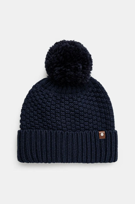 Čepice pánská beanie, s bambulí tmavomodrá barva RW24-CAM810 námořnická modř RW24