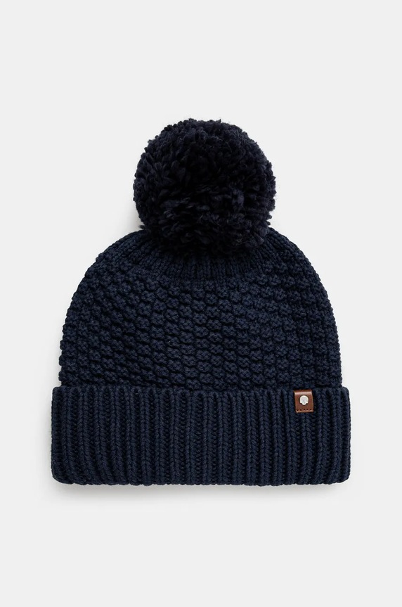 Čepice pánská beanie, s bambulí tmavomodrá barva RW24-CAM810 námořnická modř RW24
