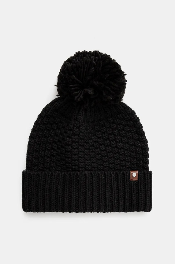 Czapka męska beanie z pomponem kolor czarny pozostałe czarny RW24-CAM810