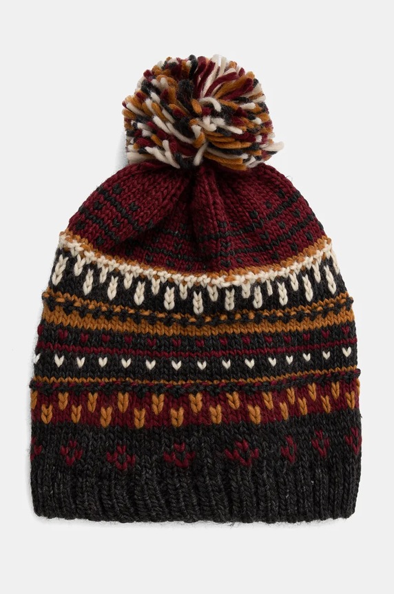 Čiapka čiapka s bambuľou viac farieb stredne hrubá viacfarebná RW24-CAM814