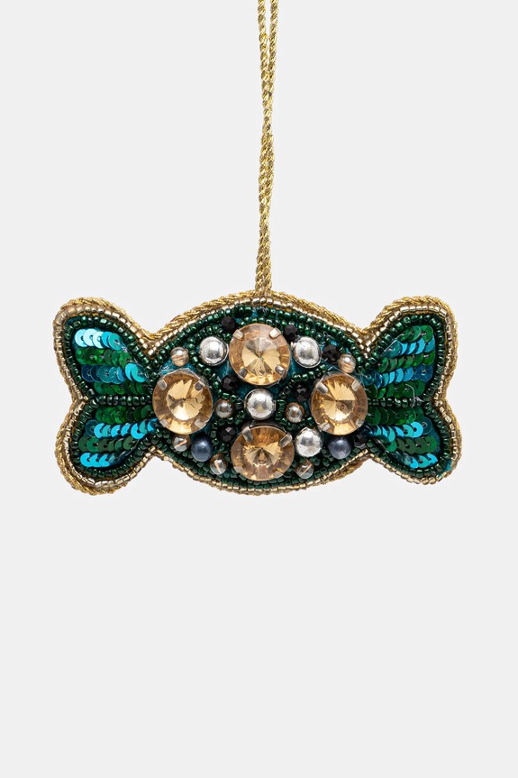 Ozdoba choinkowa handmade - cukierek kolor multicolor multicolor RW24-DEUA03