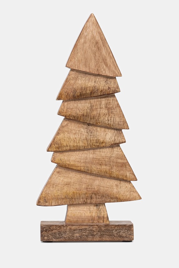 Dekoracja świąteczna stojąca - choinka 35,5 cm kolor brązowy RW24-DEUA36 brązowy RW24