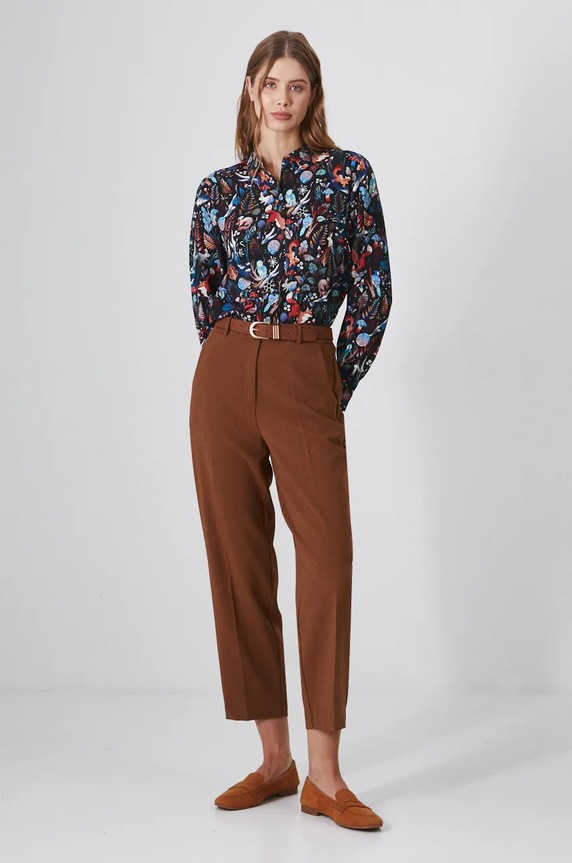 Koszula damska regular wzorzysta kolor multicolor RW24-KDD090 multicolor RW24