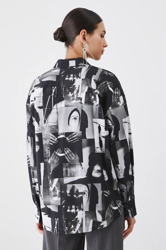 Koszula damska z kolekcji Zdzisław Beksiński x Medicine kolor multicolor multicolor RW24-KDD851