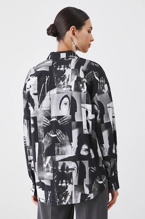 Koszula damska z kolekcji Zdzisław Beksiński x Medicine kolor multicolor multicolor RW24-KDD851