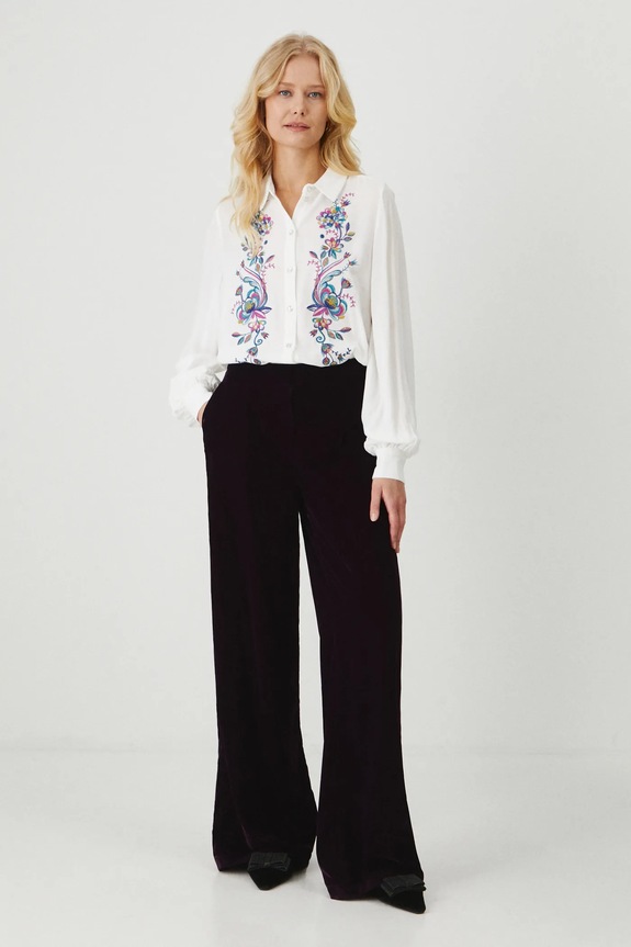 Odzież Koszula damska z kolekcji Karolina Matyjaszkowicz x Medicine kolor biały RW24-KDDB53 biały