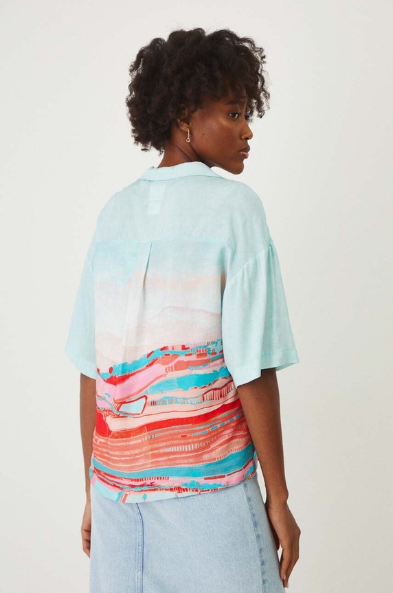 Koszula damska oversize z kolekcji Magia Miejsc kolor multicolor RW24-KKD150 multicolor