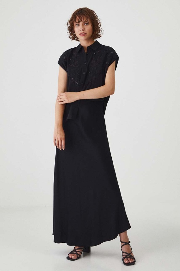 Košile dámská černá barva RW24-KKD300 černá RW24