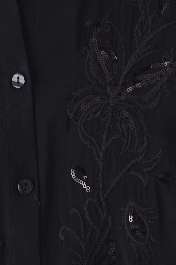 Košile dámská černá barva RW24-KKD300 černá