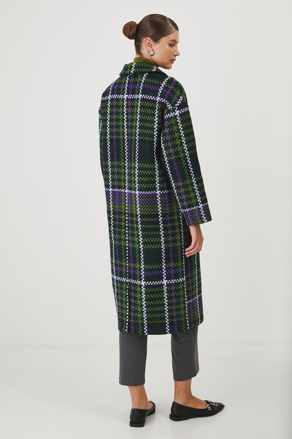 Płaszcz damski wzorzysty kolor multicolor RW24.KPD600 multicolor RW24