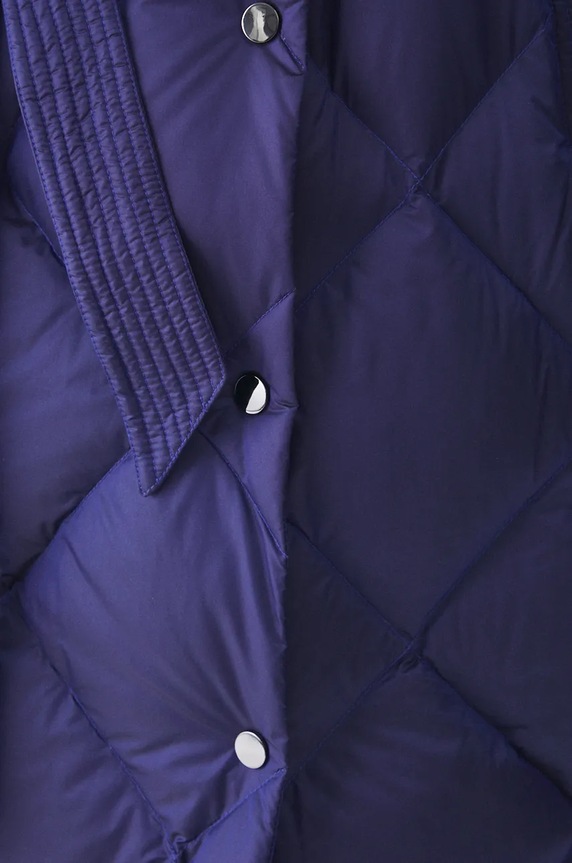 Płaszcz puchowy damski pikowany kolor fioletowy RW24-KPD602