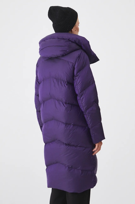 Odzież Płaszcz puchowy damski pikowany RW24-KPD701 fioletowy
