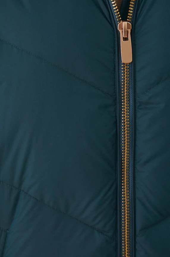 Płaszcz puchowy damski pikowany kolor zielony RW24-KPD702