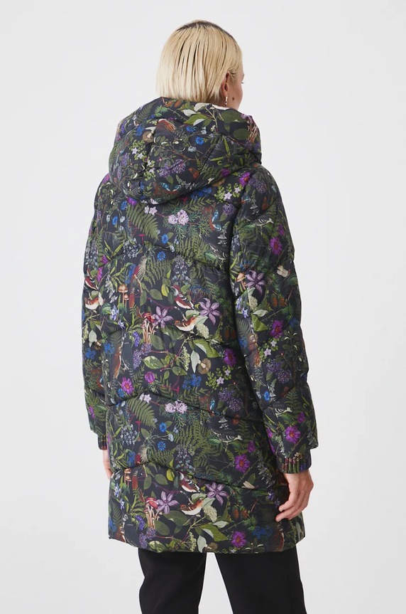 Odzież Płaszcz damski pikowany wzorzysty kolor multicolor RW24-KPD712 multicolor