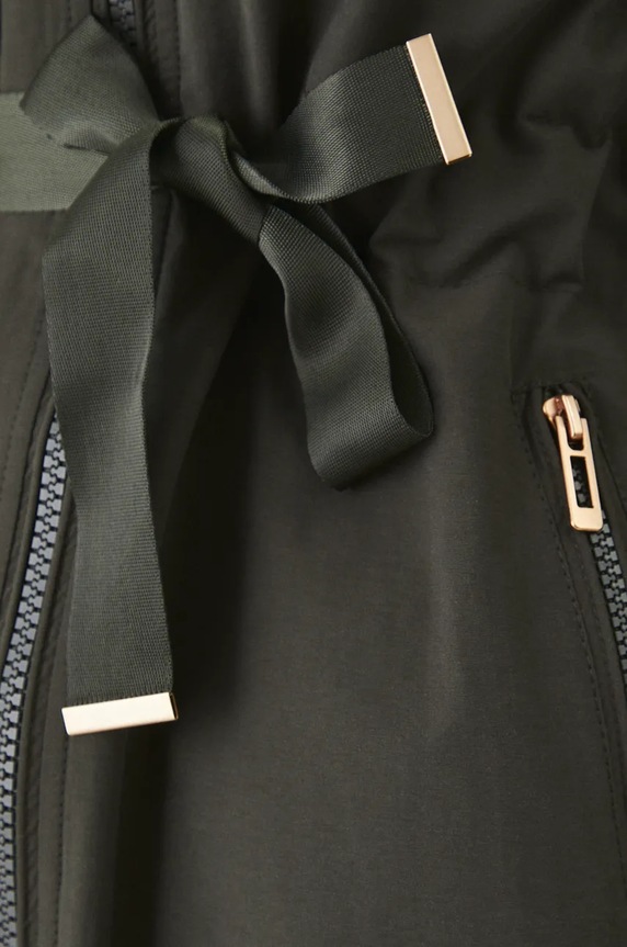 Parka damska ocieplana kolor zielony RW24.KPD800 zielony